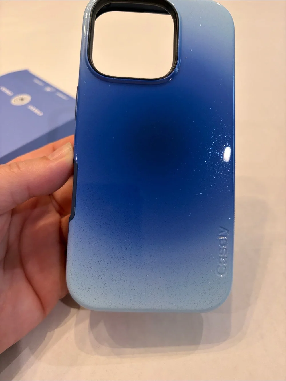 CaselyBold Ultra-Protective Blue Phone Case with MagSafe Compatibility